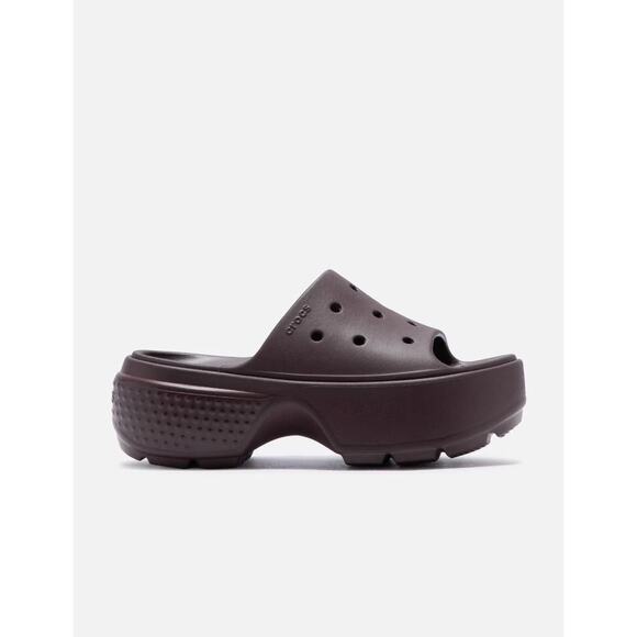 Crocs Women's Stomp Slide Mocha Brown Women Size 10 - Picture 1 of 10